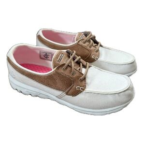 Skechers Shoes Skechers Womens Go Walk Lite Coral Boat Shoe
